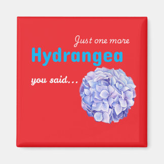 Bara en till hortensia magnet - röd