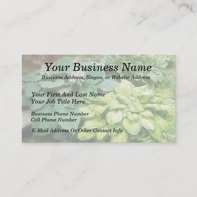 Bara en till Hosta! Visitkort (Framsida)