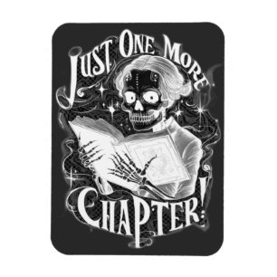 Bara en till kapitel-skeleton Reader Funny Magnet