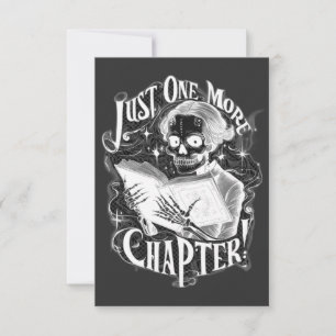 Bara en till kapitel-skeleton Reader Funny Tack Kort