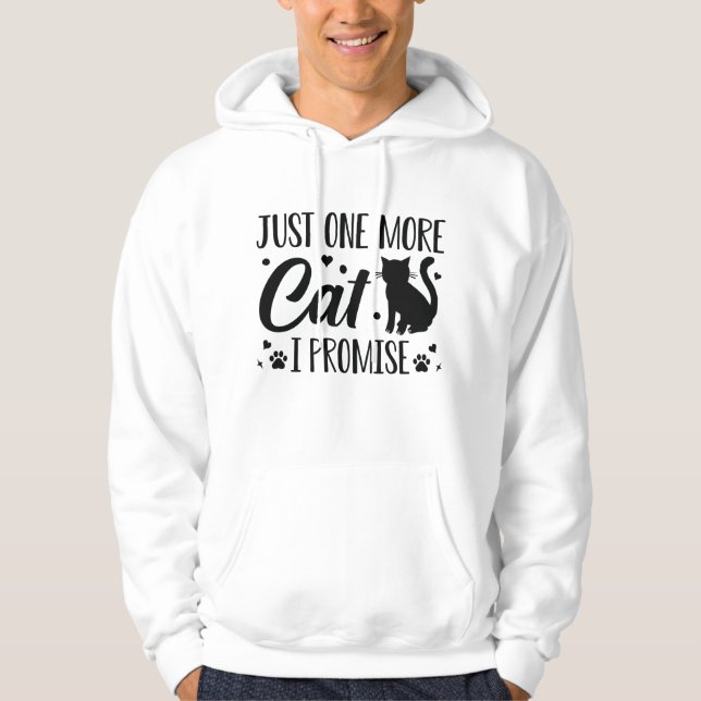 Bara en till katt jag lovar hoodie (Framsida)