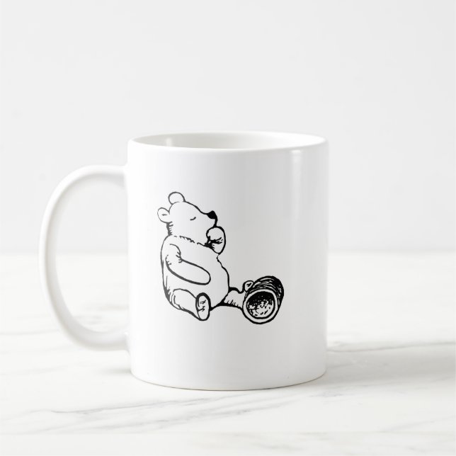 Bara en till lick Pooh Björn Mugg (Vänster)