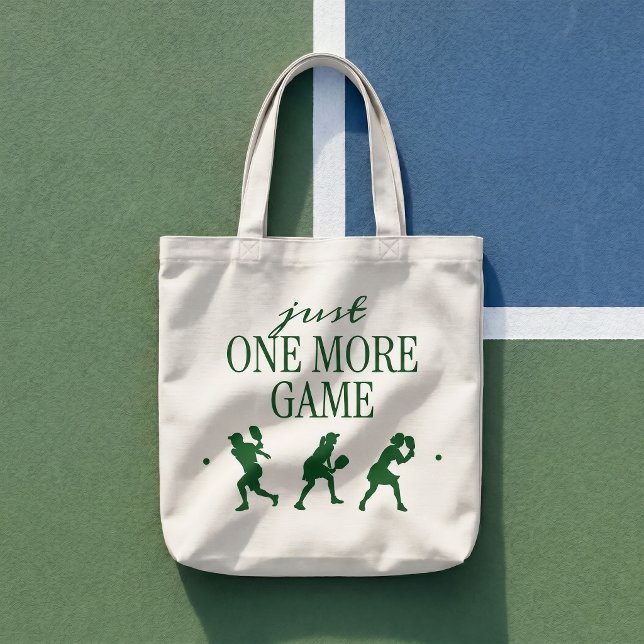 Bara En Till Match Pickleballspelare Tygkasse (Skapare uppladdad)
