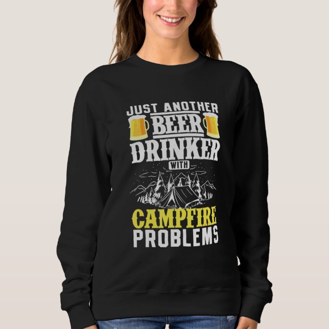 Bara en till öldrinker med Campfire-problem T Shirt (Framsida)