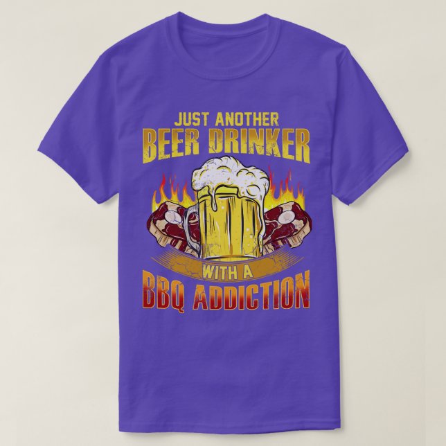 Bara en till öldrinker med en BBQ-tillsats T Shirt (Design framsida)