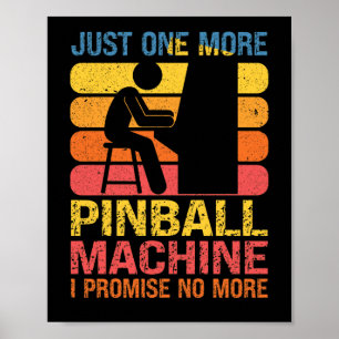 Bara en till Pinball Maskin Pinball Älskare Pub Poster
