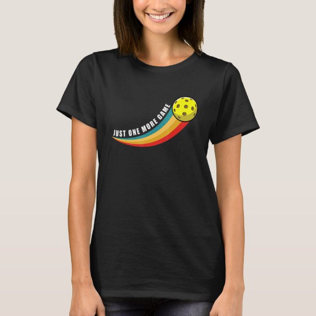 Bara en till spelpickleball Pickleball-boll T Shirt (Framsida)