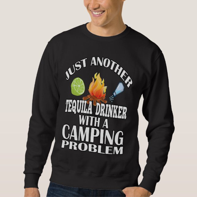 Bara En Till Tequiladrankare  Camping Lång Ärmad Tröja (Framsida)