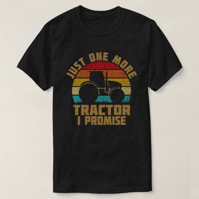 Bara en till traktor I Lomise Funny Farmer Gift T Shirt (Design framsida)