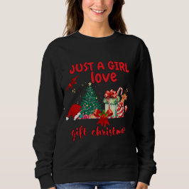 Bara en tjej i kärlek-presentjulmas t shirt