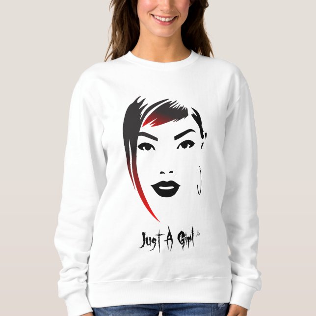 Bara en tjej med rött hår t shirt (Framsida)