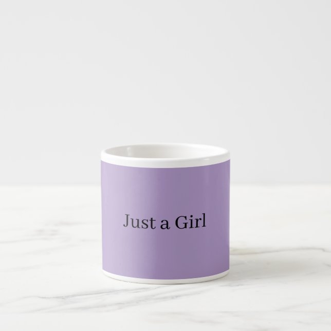 bara en tjej mugg espressomugg (Framsidan)