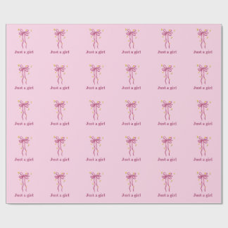 Bara En Tjej Rosa band Presentpapperspapper Presentpapper