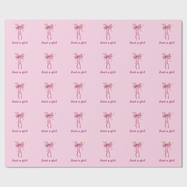 Bara En Tjej Rosa band Presentpapperspapper Presentpapper (Platt)