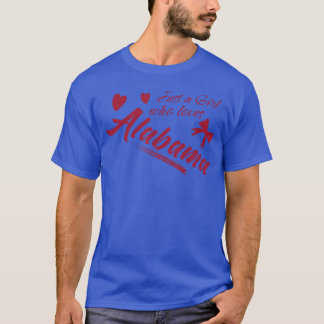 Bara en tjej som älskar Alabama Kvinnor och tjejer T Shirt
