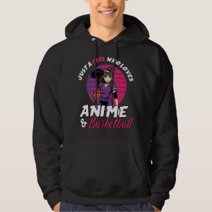 Bara en tjej som älskar anime och basket anime G Hoodie