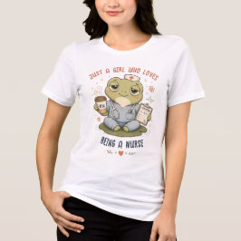 Bara en tjej som älskar att vara sjuksköterska Söt T Shirt