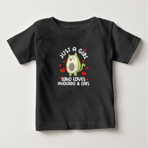 Bara en tjej som älskar Avokado och katter T Shirt