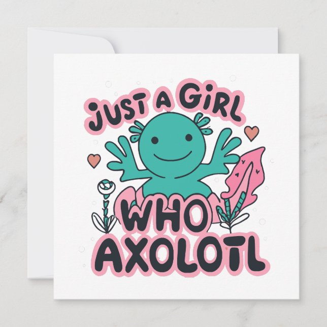 bara en tjej som älskar Axolotl (Framsida)