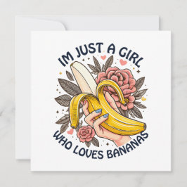 Bara en tjej som älskar bananer 