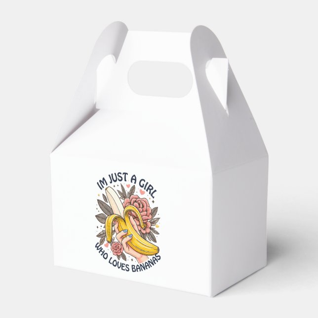 Bara en tjej som älskar bananer  presentaskar (Framsidan Sidan)