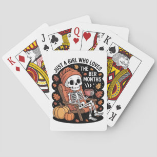 Bara en tjej som älskar Ber-månaderna jul Casinokort