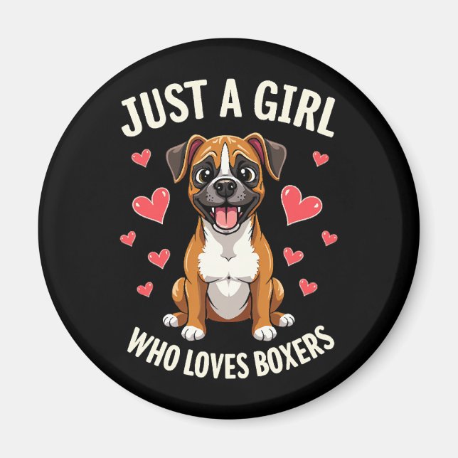 Bara en tjej som älskar Boxers Magnet (Framsidan)