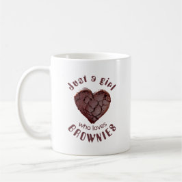 Bara en tjej som älskar brownies kaffemugg