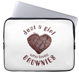 Bara en tjej som älskar  brownies laptop fodral