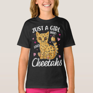 Bara en tjej som älskar cheetahs så mycket t shirt