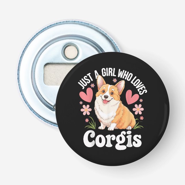 Bara en tjej som älskar Corgis Flasköppnare (Framsidan)