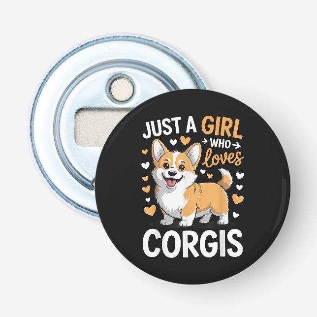 Bara en tjej som älskar Corgis Flasköppnare (Framsidan)