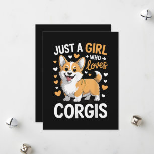 Bara en tjej som älskar Corgis Julkort
