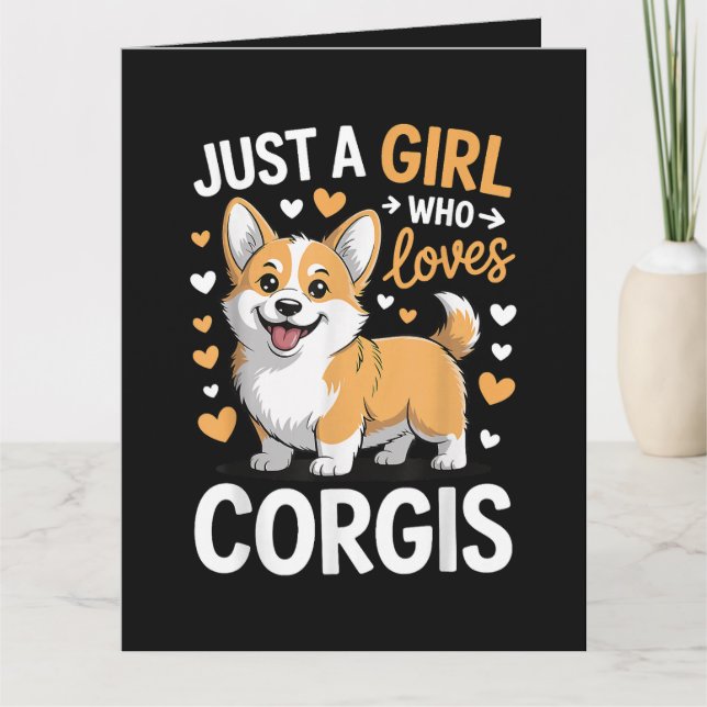 Bara en tjej som älskar Corgis Kort (Framsida)