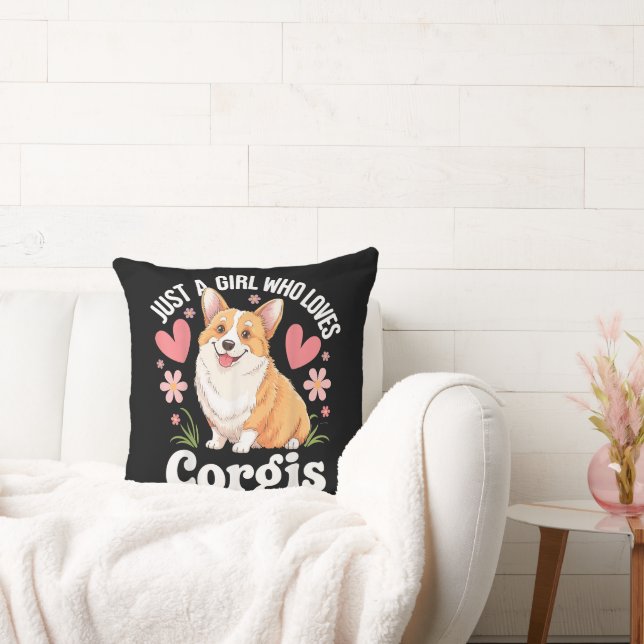 Bara en tjej som älskar Corgis Kudde (Soffa)