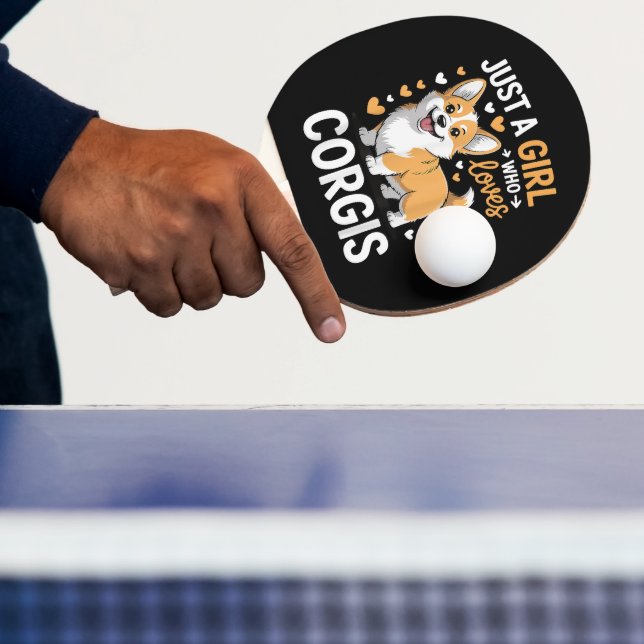 Bara en tjej som älskar Corgis Pingisracket (Insitu)