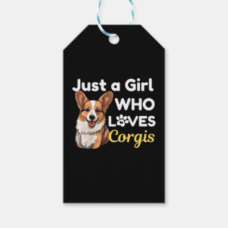 Bara en tjej som älskar Corgis Presentetikett