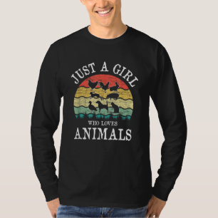 Bara en tjej som älskar djur t shirt