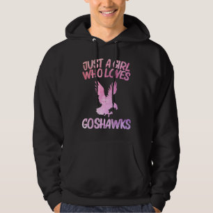 Bara en tjej som älskar duvhök  För kvinnor rovfåg Hoodie