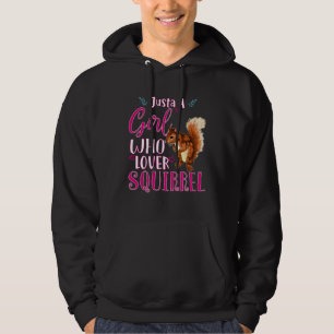 Bara en tjej som älskar ekorrar Söt ekorre Hoodie