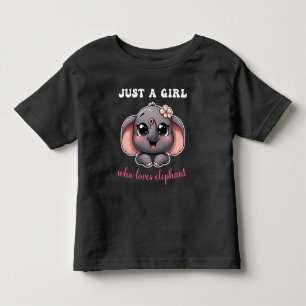 Bara en tjej som älskar elefant söt elefant t shirt
