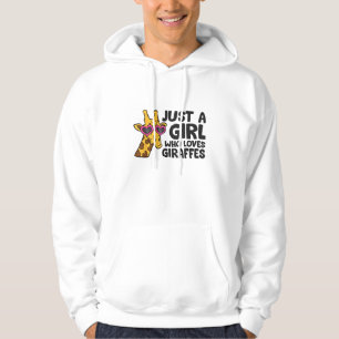 Bara en tjej som älskar giraffer _3 hoodie