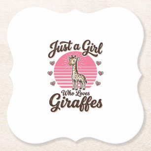Bara en tjej som älskar giraffer Vintage skjorta D Underlägg Papper