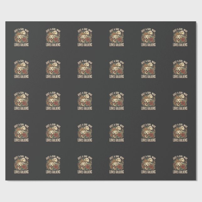 Bara en tjej som älskar Golden Presentpapper (Platt)