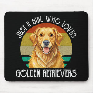 Bara en tjej som älskar Golden Retrievers Musmatta