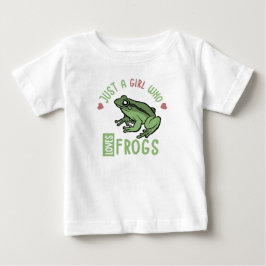Bara en tjej som älskar grodor present till grodäl t shirt