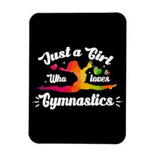 Bara en tjej som älskar gymnastik magnet