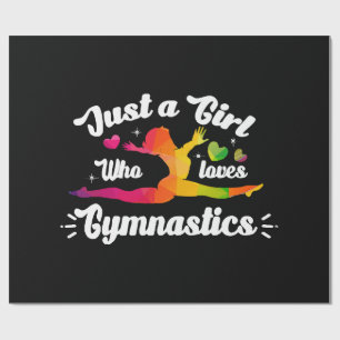 Bara en tjej som älskar gymnastik presentpapper