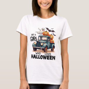 Bara en tjej som älskar Halloween - Halloween T Shirt