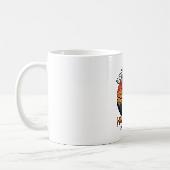 Bara en tjej som älskar Halloween Posttjänst Wicca Kaffemugg (Vänster)